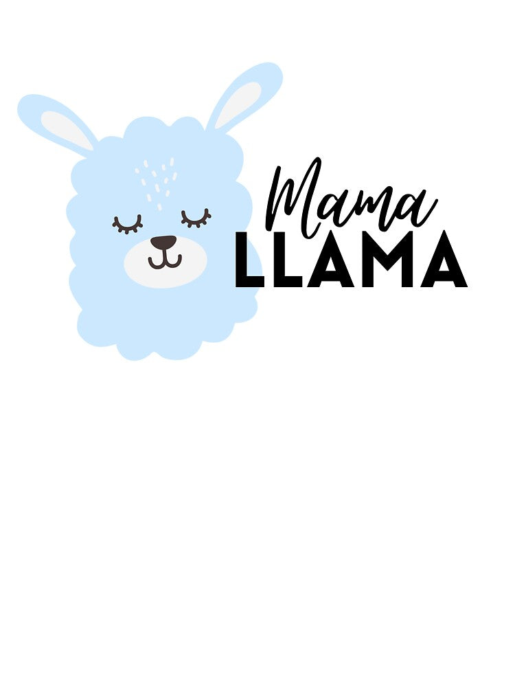 Mama Llama Blue Design by saminsecondary