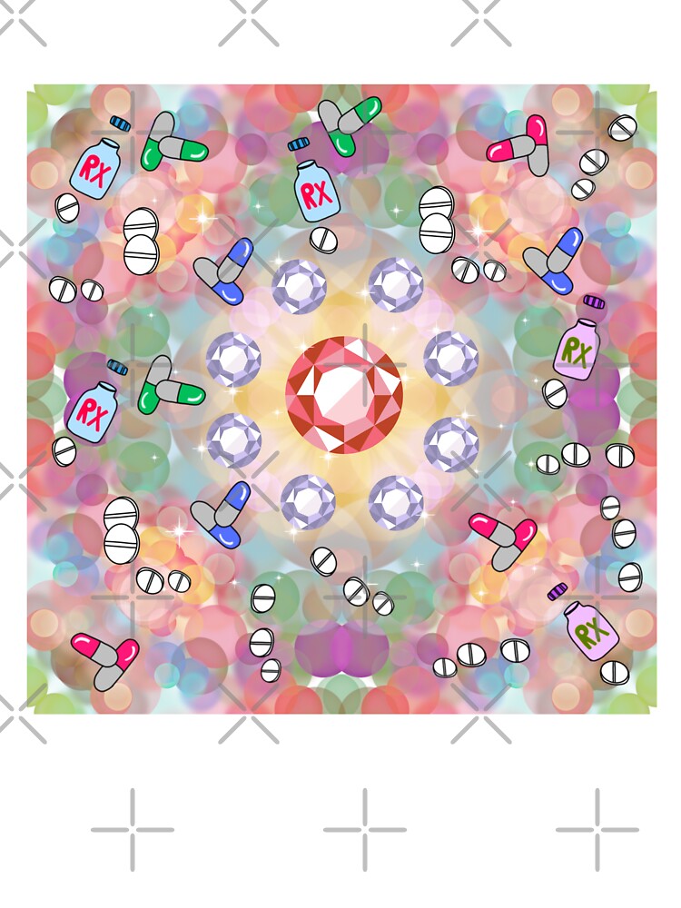 Christmas Santa Claus Pattern, diamonds, Pharmacy by dalypdesign