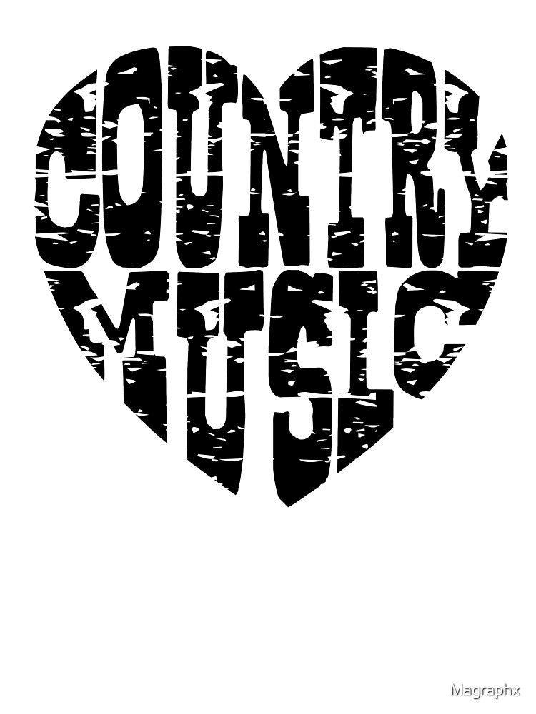 I Love Country Music Lovers T Shirt And Accessories, Country Music Lover Shirt, Sticker, Mugs, Bags by Magraphx