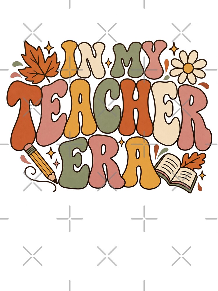 In My Teacher Era – Retro Fall Teacher Design, Groovy Back to School Teacher Tee by 1DreamerShop