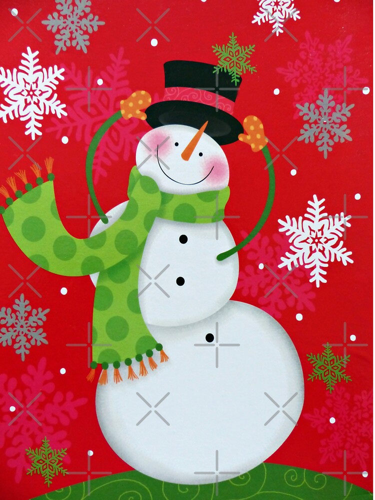 Happy Snowman by Frankie Cat Photography