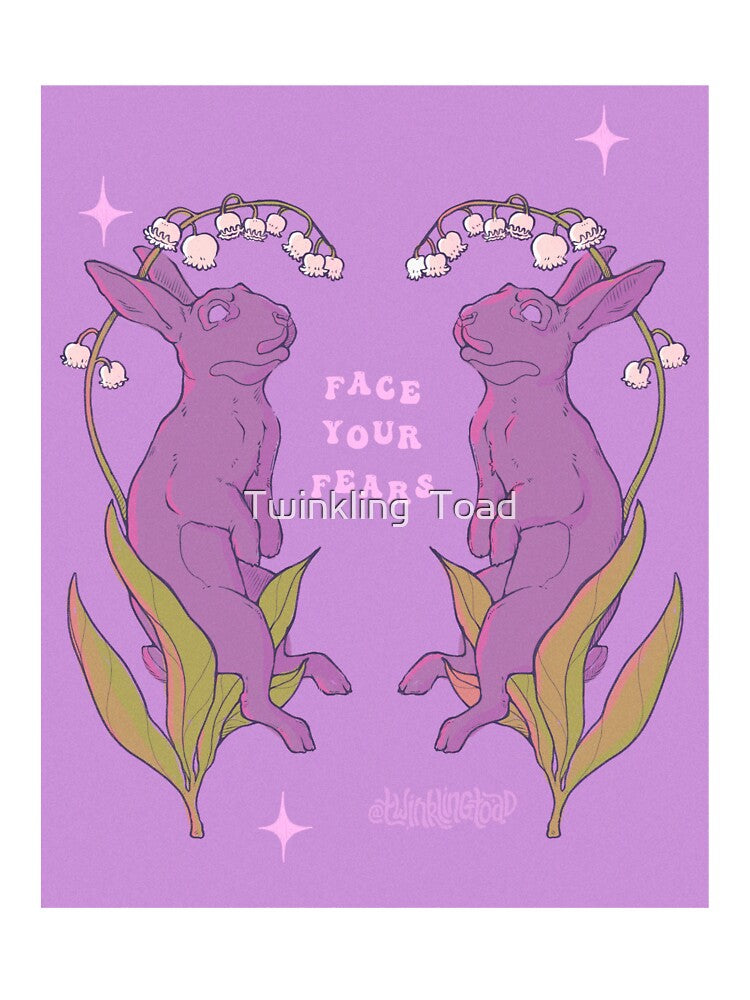 Bunnies and lily of the valley quote design! by Twinkling  Toad