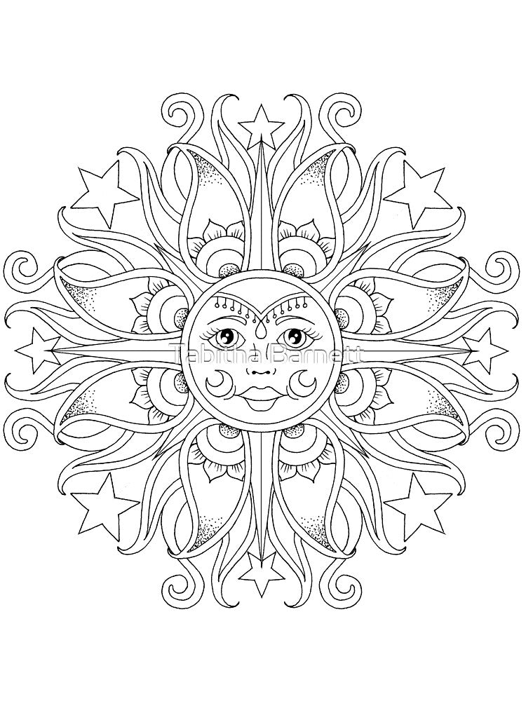 Celestial Sun by Tabby's Tangled Art