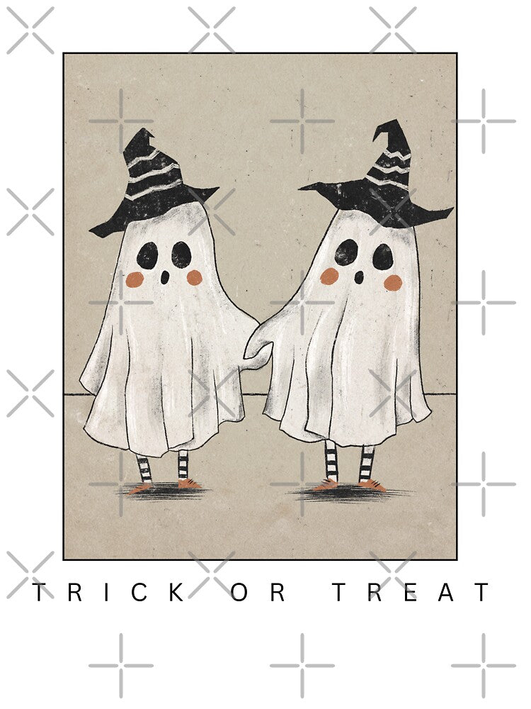 Halloween Ghost Friendship Pals Trick or Treat by Mombacho Arts