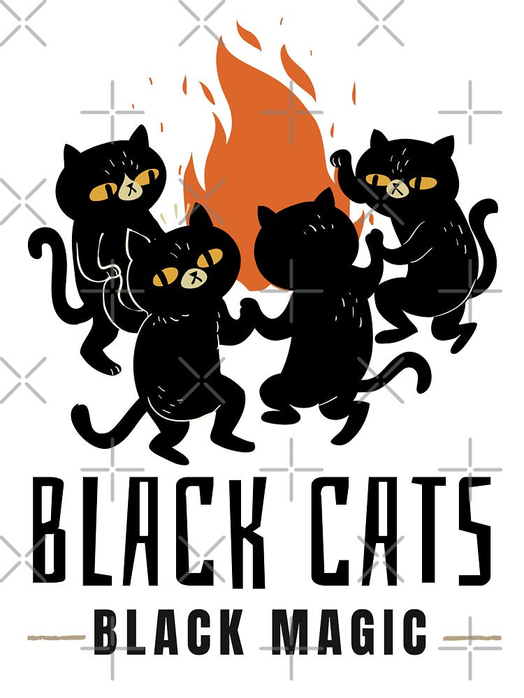 Halloween funny Black Cats by Mariana Piana