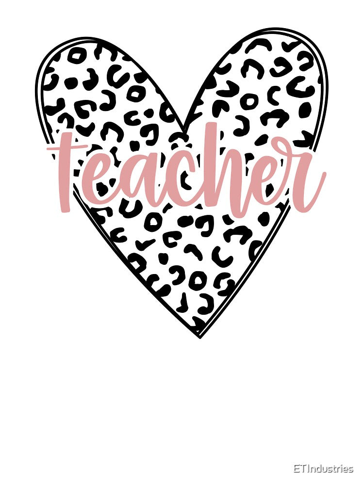 Gifts for teachers | Teacher Leopard Heart by ETIndustries