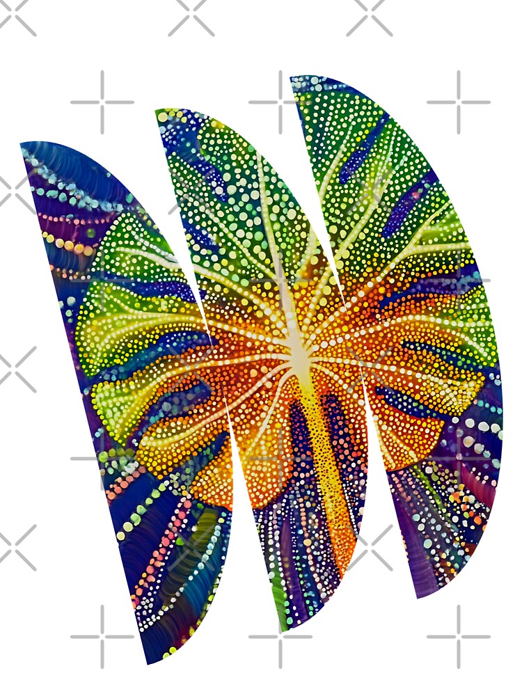 Monstera, pointillist style by Lilja888