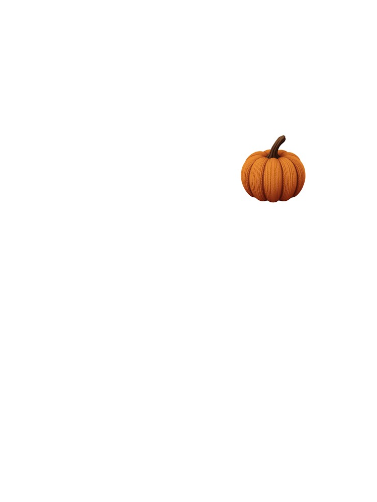Cozy Knitted Pumpkin Autumn Design by EchoofElijah