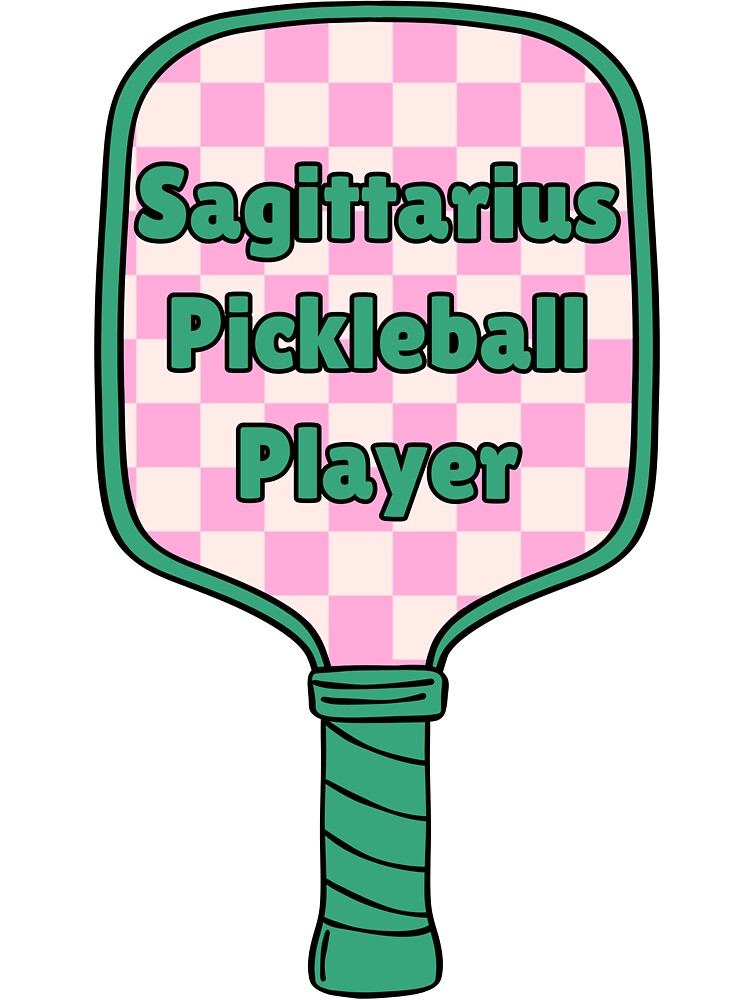 Sagittarius Zodiac Astrology Pickleball Design by Midnight789