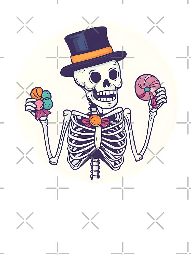 Gentleman Skeleton with Lollipops by CharmingQuill