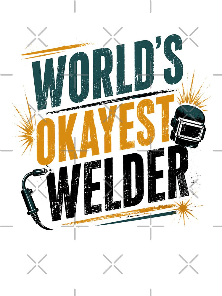 World's Okayest Welder Funny Metalworker Profession by JonesFlora2025