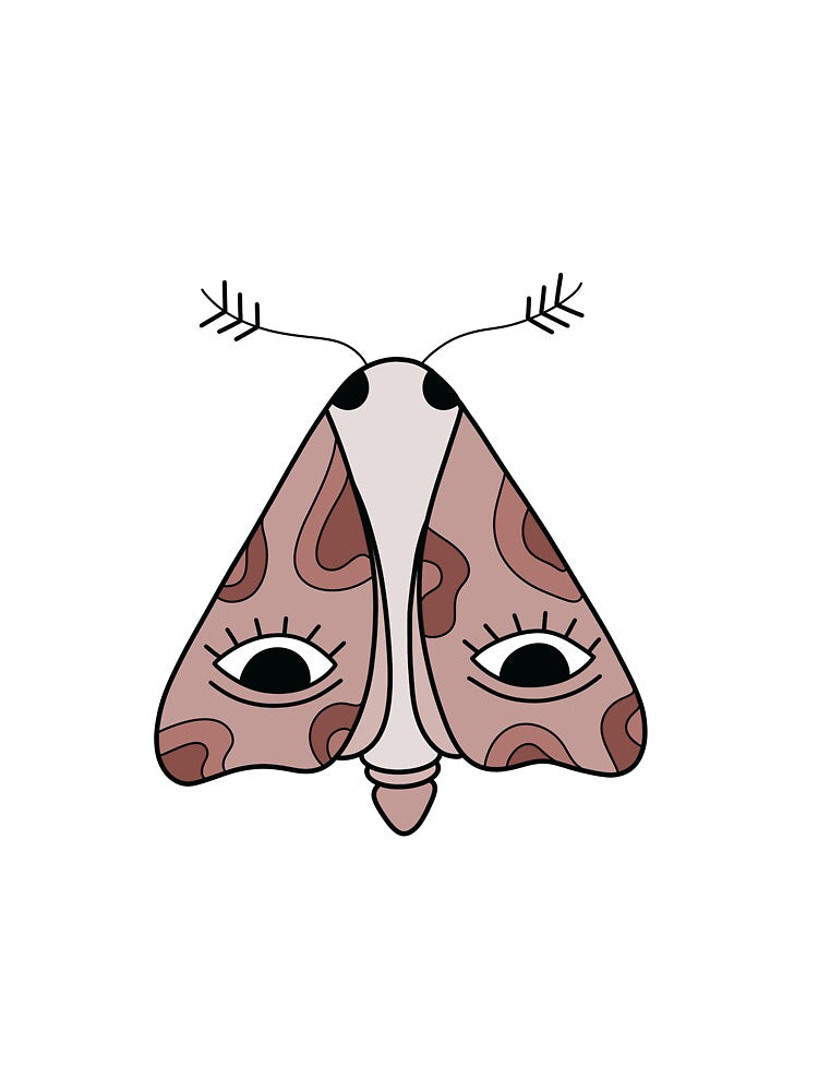 Moth with eyes by trippyzipp