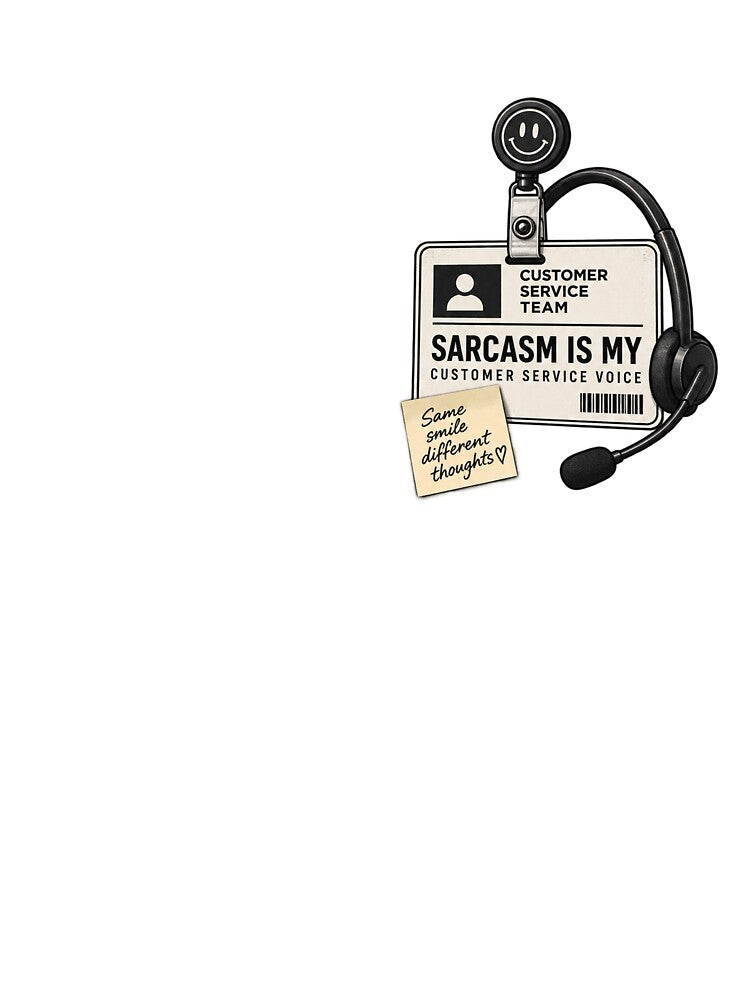 Sarcasm Is My Customer Service Voice Funny Work Humor by ABprintstudio