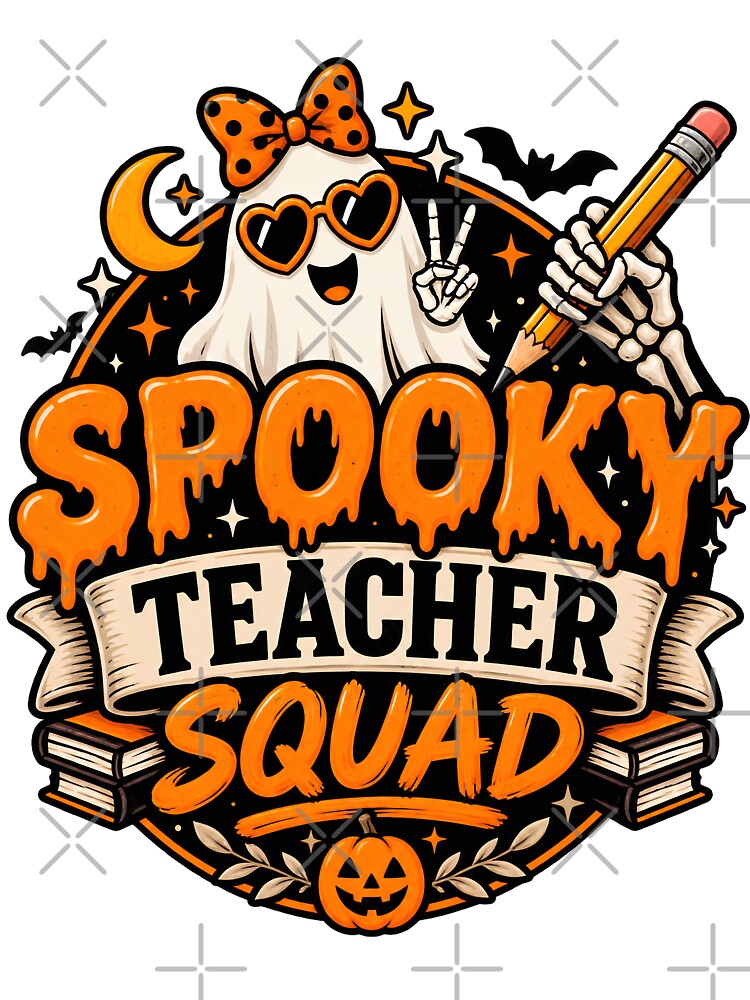 Spooky Teacher Squad – Cute Halloween Ghost Teacher Design by Gallery-yuuna