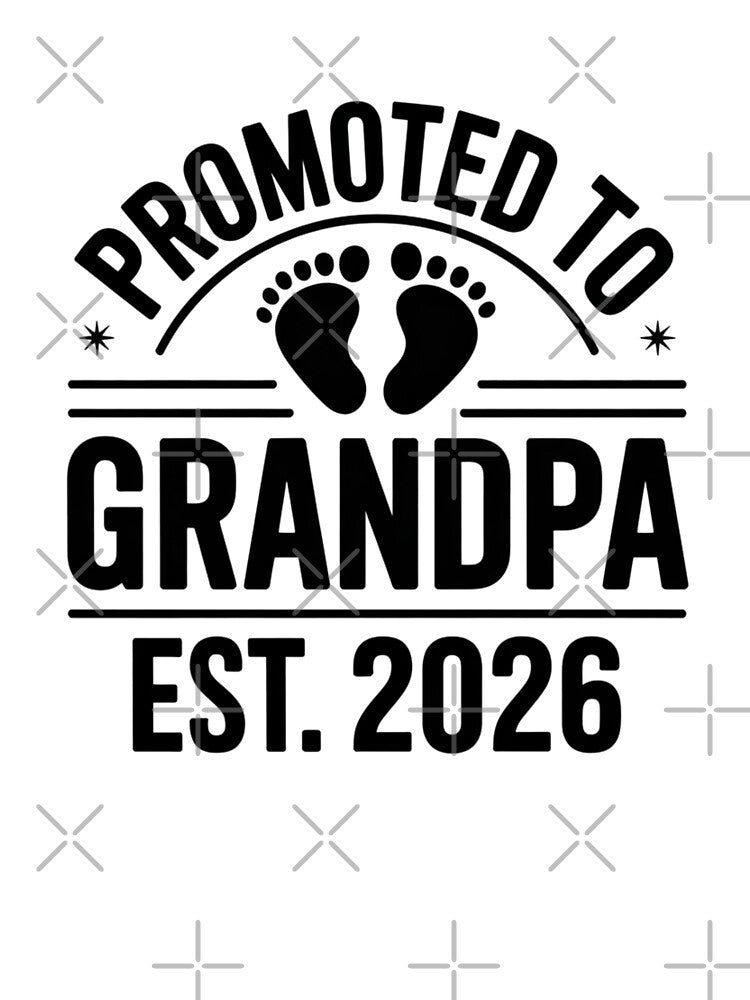 Promoted to Grandpa, Est. 2026, Funny New Grandpa Gift by Gogetgiggles