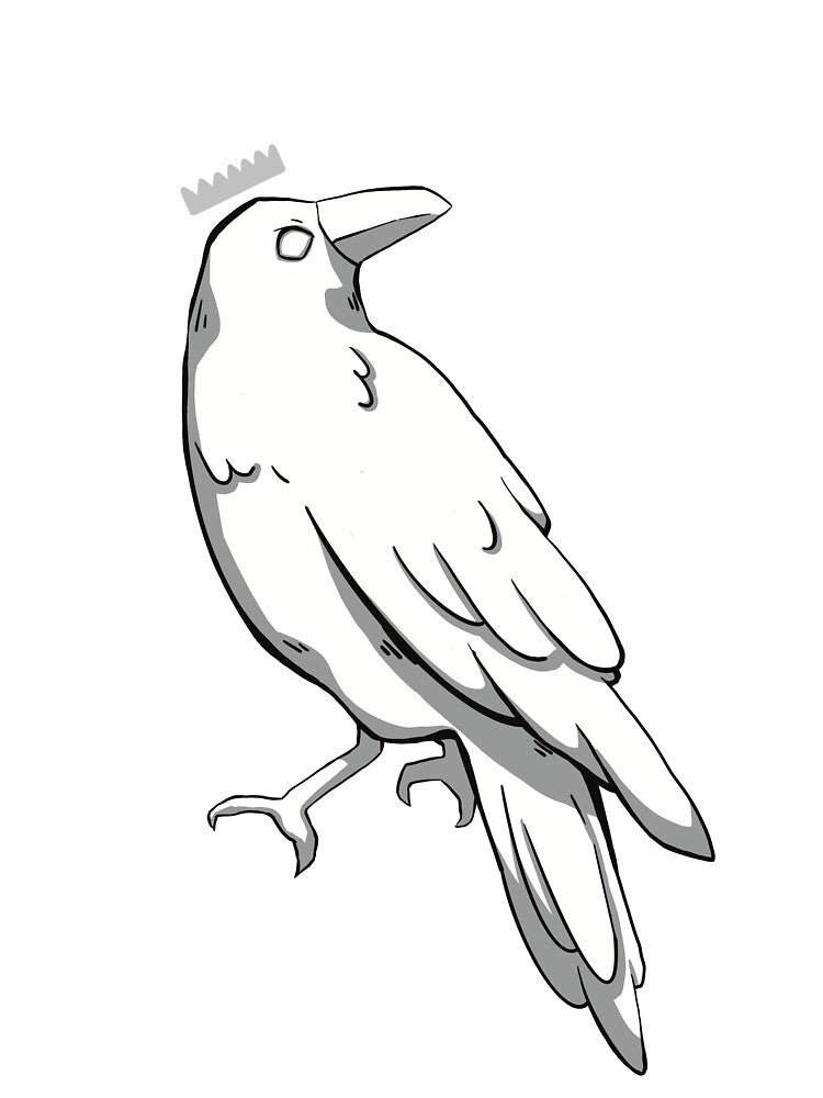 Royal Raven of Light by monch-draws