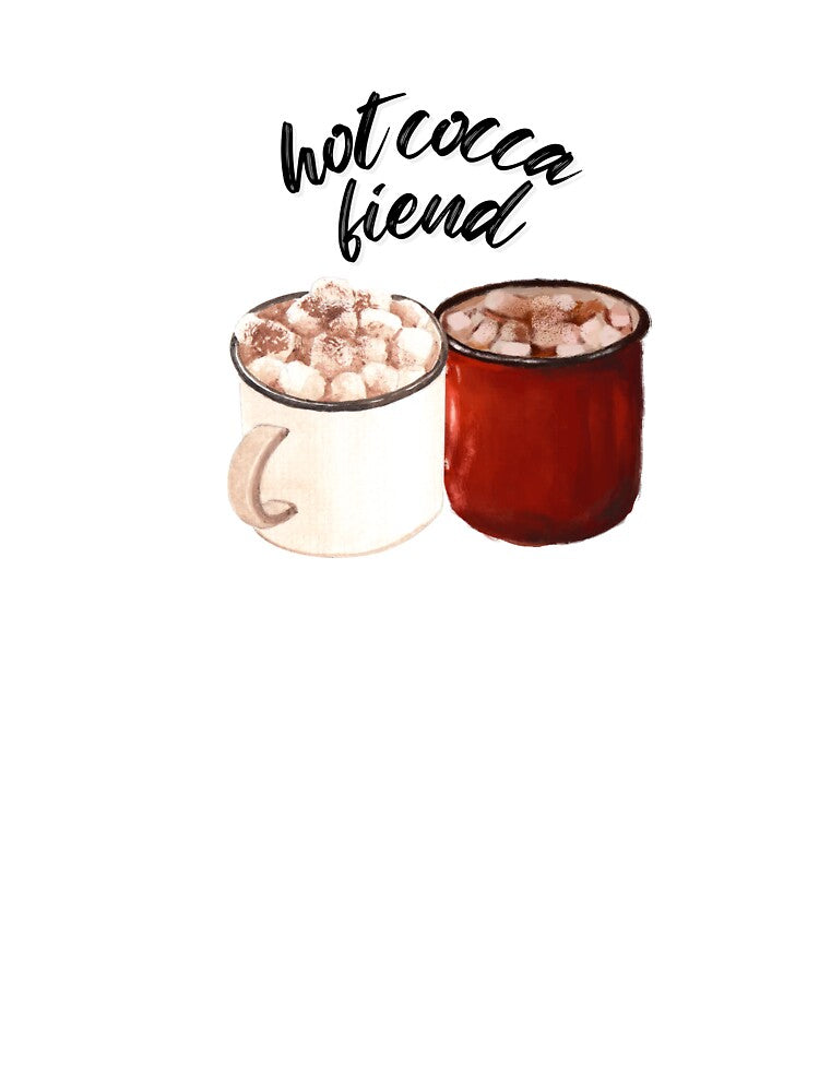 hot chocolate christmas mug by kristineamae