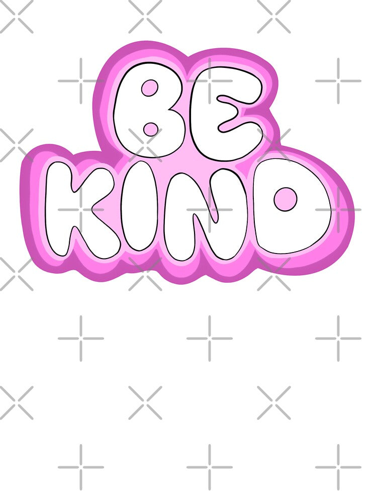 Be kind, lettering quote pink version by RavenAMarie
