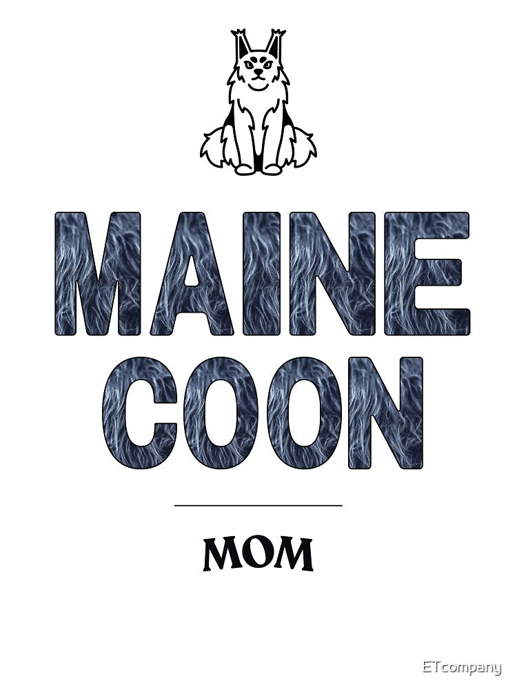Maine Coon Mom Shirt – Cute Cat Mom Gift for Maine Coon Lovers by ETcompany