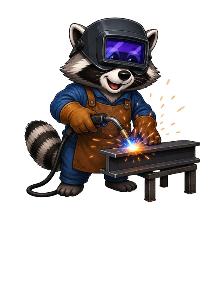 Raccoon welder by Gokuxtreme