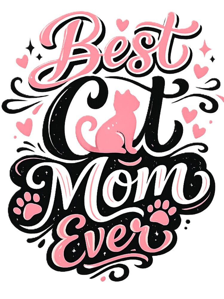 Best Cat Mom Ever Funny Cat Lover Mother's Day Gift T-Shirt by EventDrop