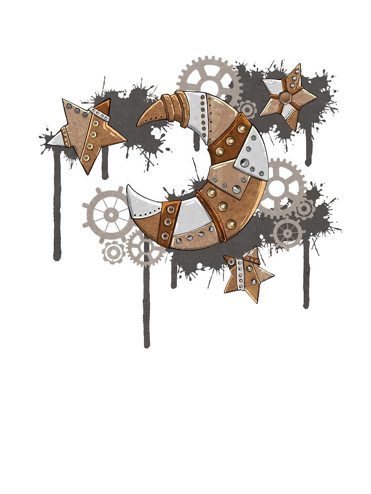 Metal Patchwork Moon by SuspendedDreams