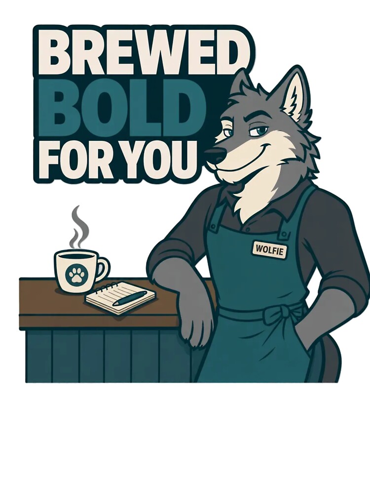 Your Barista Has a Fursona | Furry Barista Coffee Shop Humor by Furrenzy