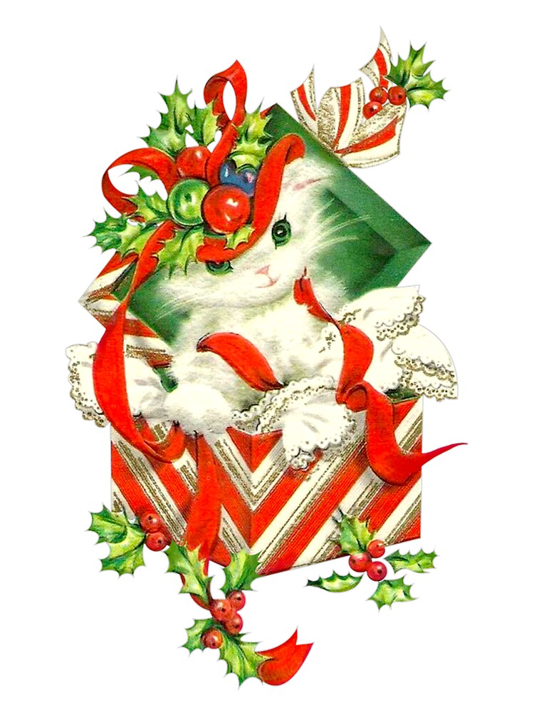 Kitsch Christmas Cat Gift by yellowcat2019