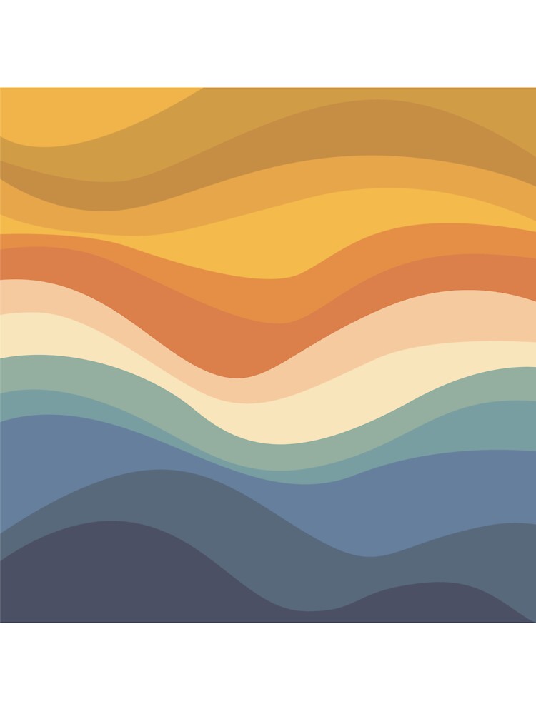 retro sunset pattern by printguys