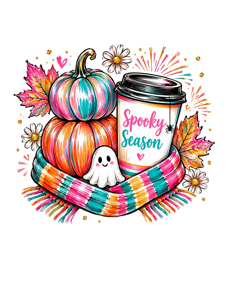 Spooky Season Colorful Cute Halloween Vibes by CleanDecor