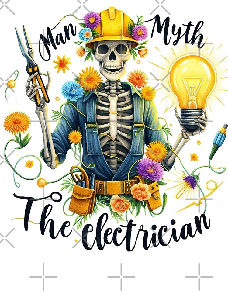 Funny Electrician The Man The Myth The Electrician by erkinmaddison