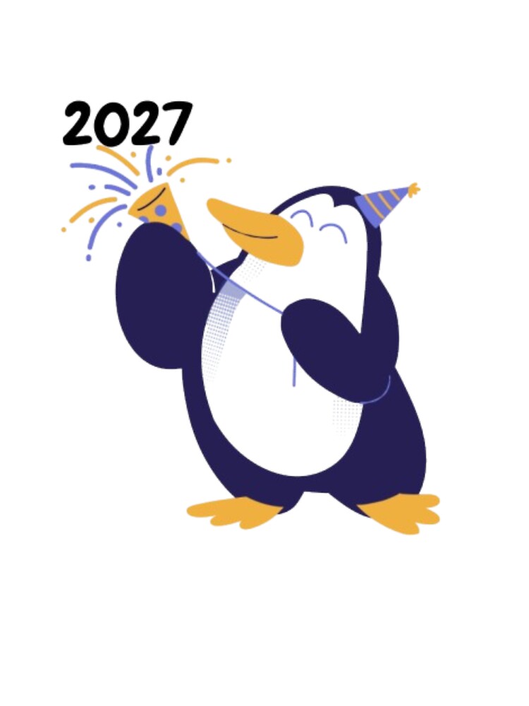 Happy New Year 2027 Penguin by MDShop011A