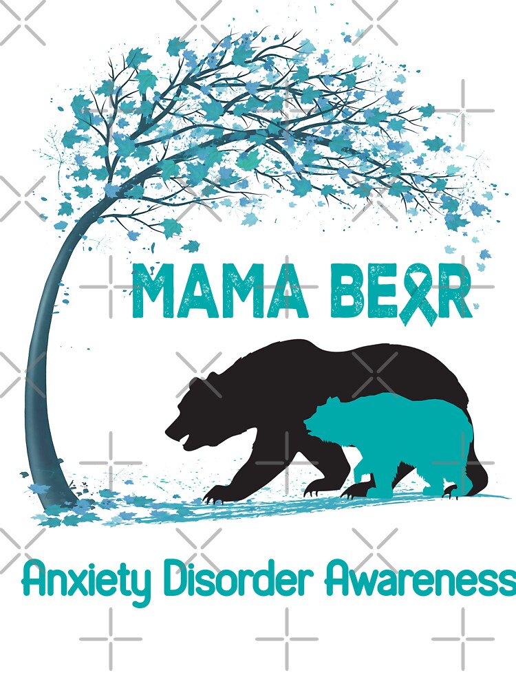 Mama Bear Anxiety Disorder Awareness by Mnrshirley