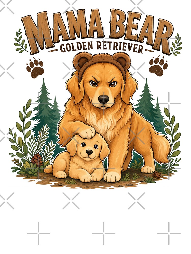 Mama Bear Golden Retriever by zoughlal