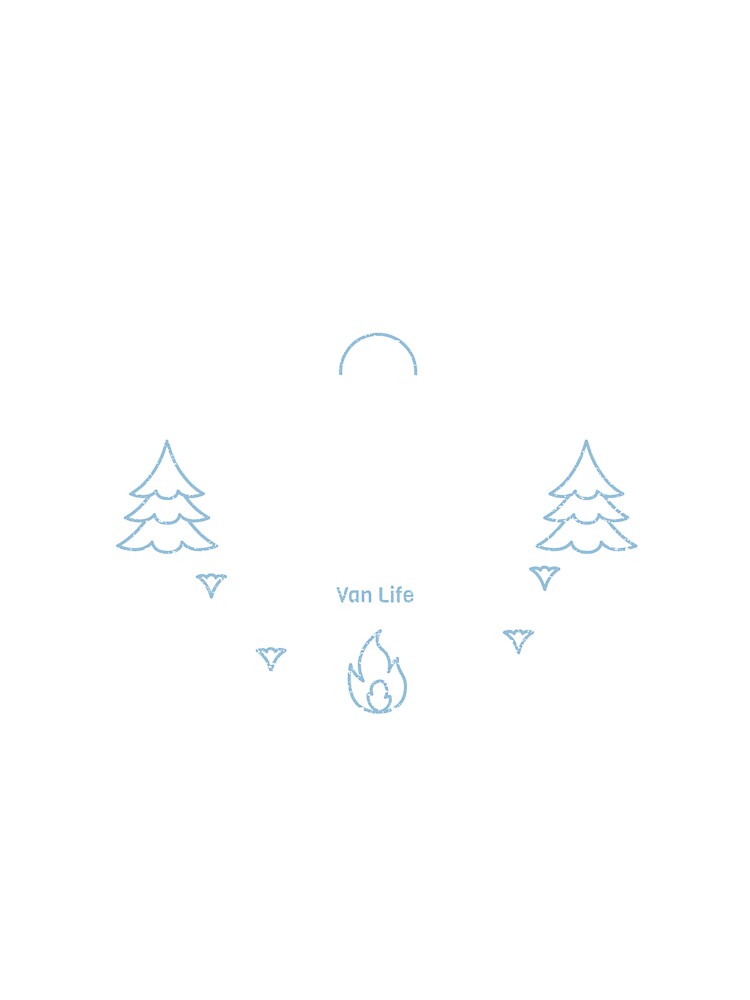 Into The Wild Van Life Tree Forest Campfire by Rene-Greff
