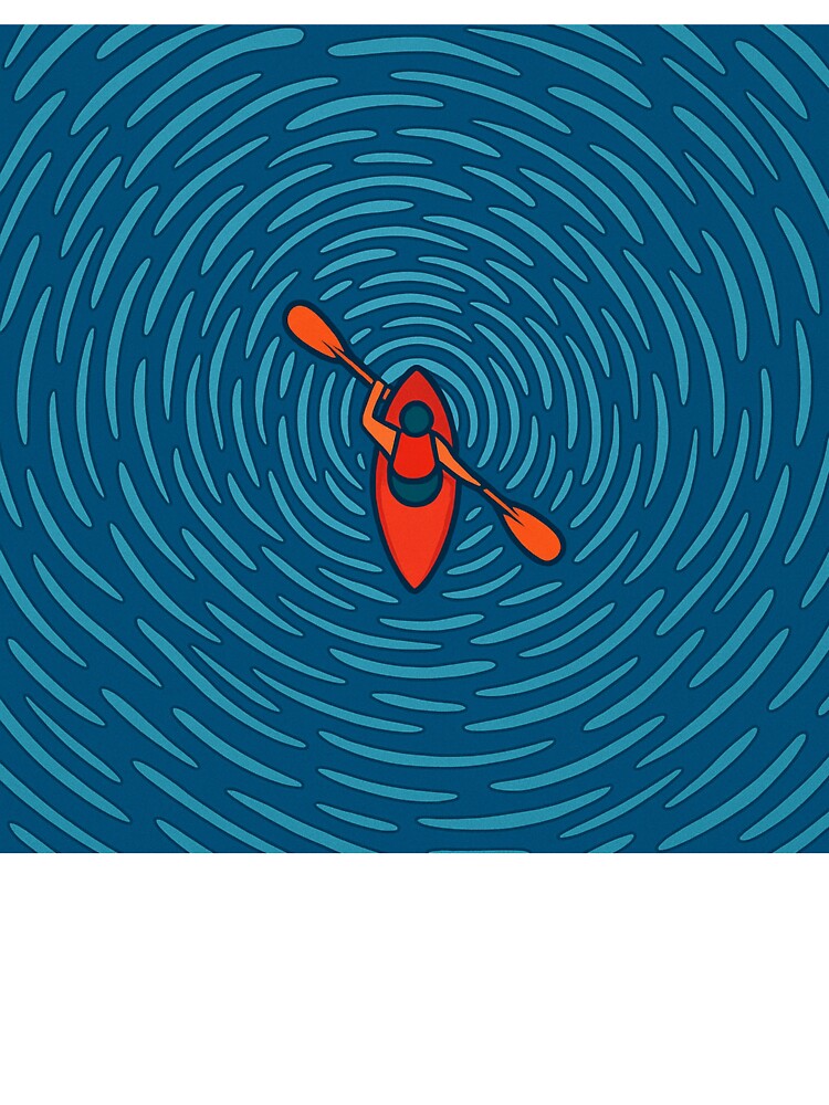 Kayaker in Whirlpool by Wandertrace