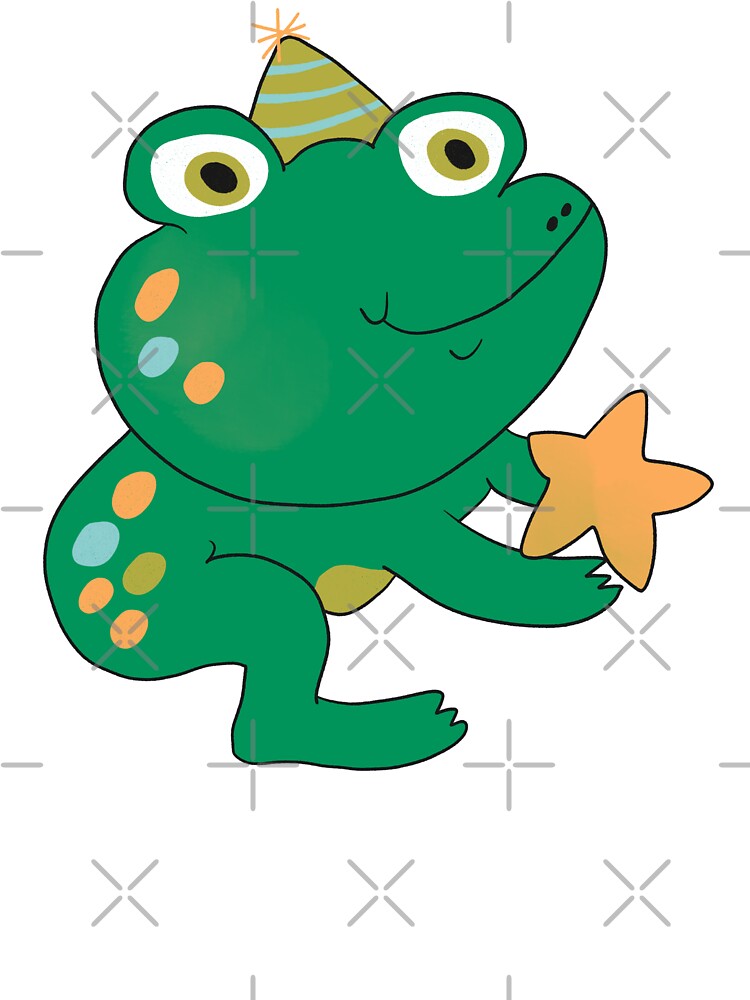 Happy Birthday Frog Gifting Star (Green) by yellowflowerhut