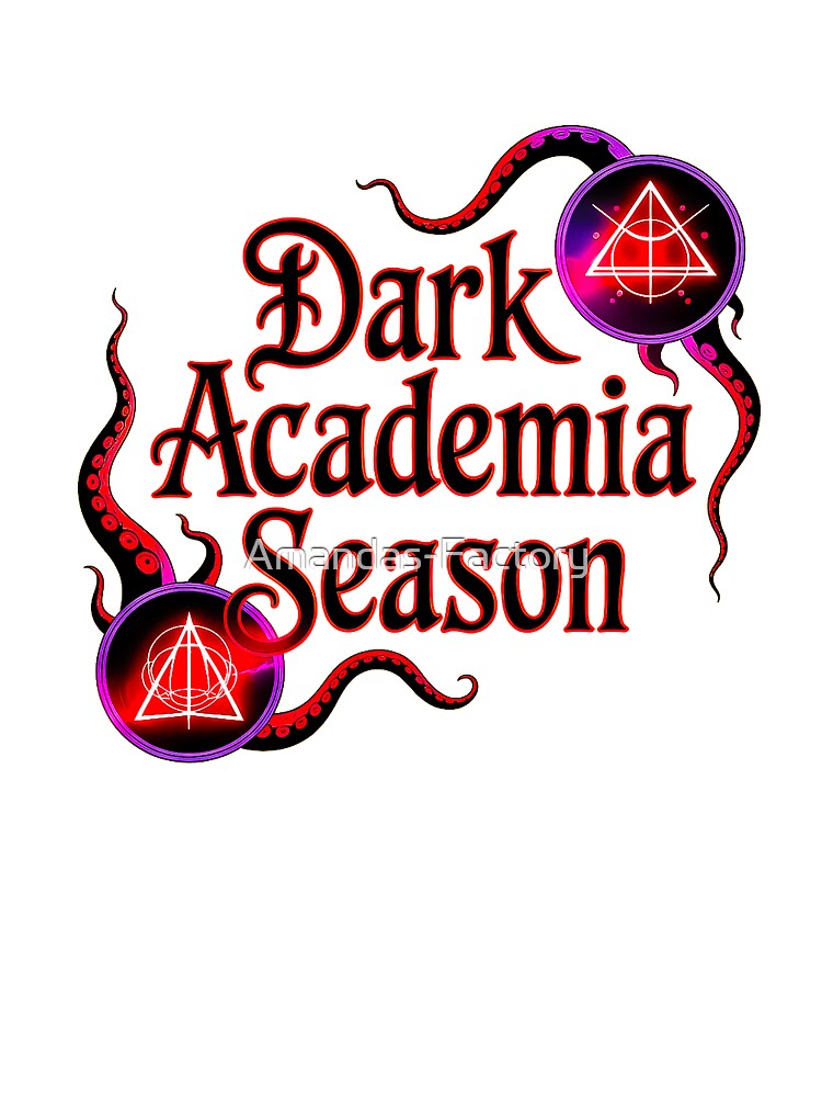 Dark Academia Season Occult Neon Tentacle Design by Amanda's Factory