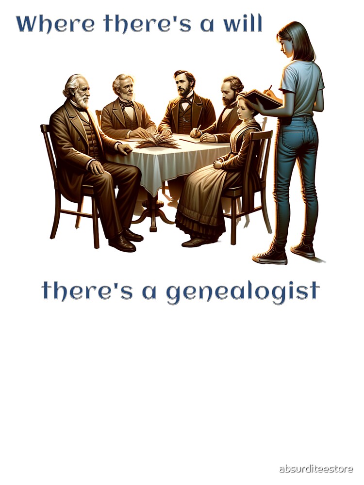 Where there's a will there's a genealogist by absurditeestore