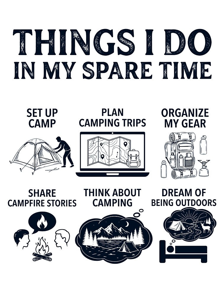 Funny Camping Lover Spare Time Activities by dian-rody-crest
