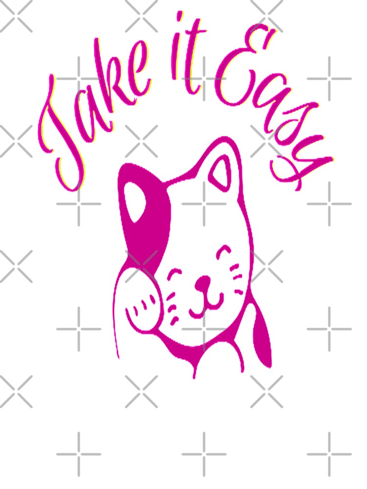 Take It Easy, NR 2, Words, Illustration Abstracto, Motivational Quotes by Adri Barnard