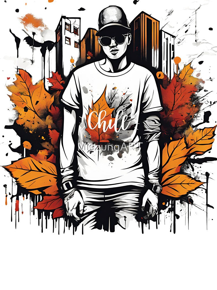 Autumn Vibes Street Art | Urban Fall Aesthetic Art Prints, Apparel & Decor by MiszungART