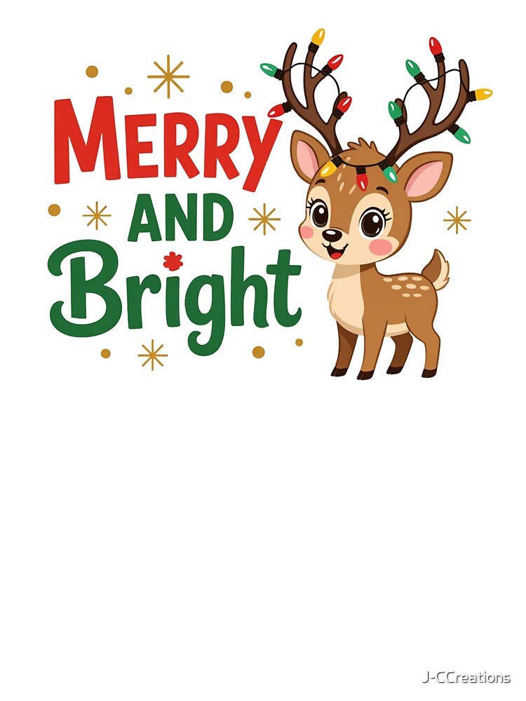 Merry And Bright Reindeer by J-CCreations