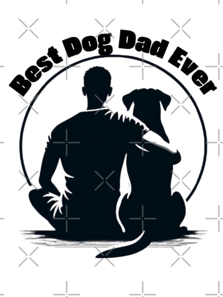 Dog Dad TShirt Best Dog Dad Ever Pet Lover Gift Silhouette Design by HopeAndHustle