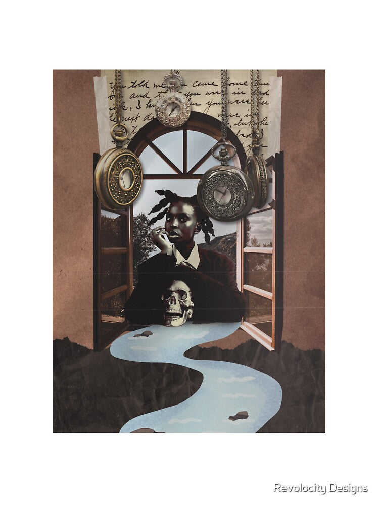 dark academia digital collage art by Revolocity Designs