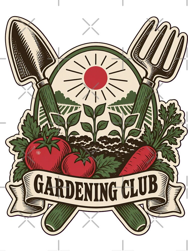 Gardening Club Vintage Seed Packet Crest | Gardener Gift Vegetable Garden by StickyGuys
