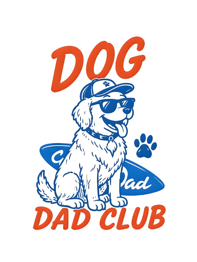 Dog Dad Club Vintage Retro Dog Lover T-Shirt by PixelForge11