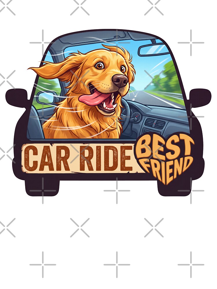 Golden Car Ride Best Friend by zoughlal