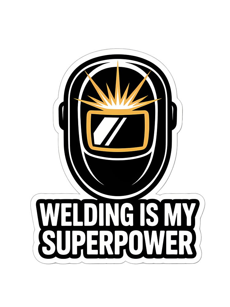 Bold Welder Helmet with Sparks by NiftyWrx