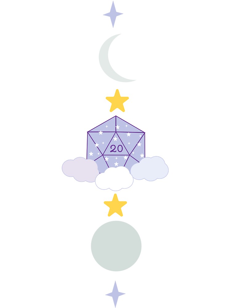 Celestial D20 by PastaCatDesigns
